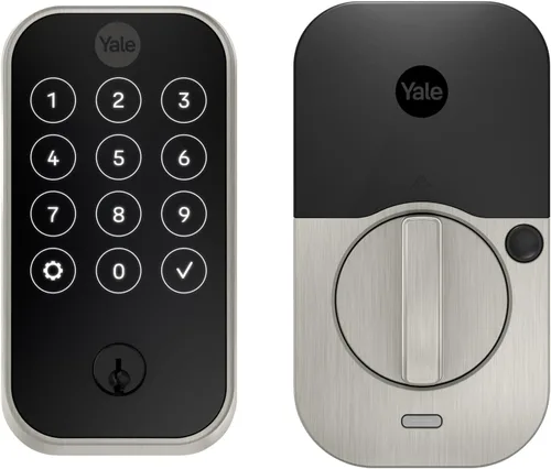 Miniatura 19 de Yale Assure Lock 2 con Wi-Fi – Cerradura inteligente de níquel satinado para puerta delantera con teclado, control de aplicaciones, llave