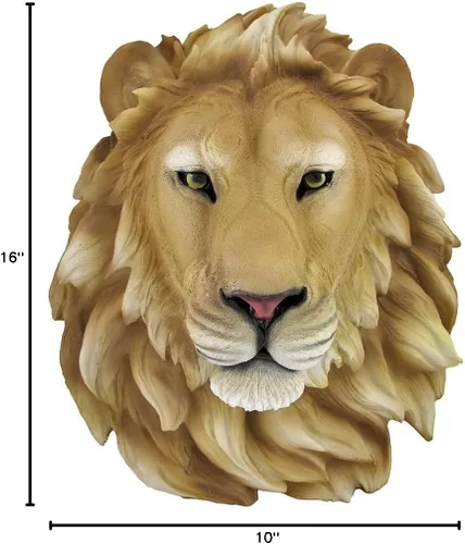 Miniatura 5 de DWK Cabeza de león africano Montaje en pared Estatua Busto Leo