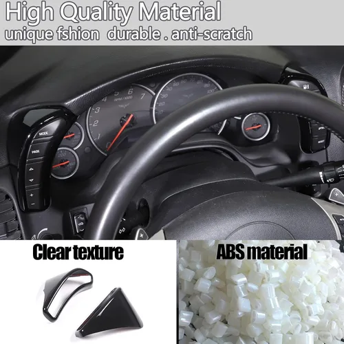 Miniatura 4 de Cubierta de botón para salpicadero compatible con Chevy Corvette C6 2005-2013, bisel del velocímetro, accesorios interiores del marco