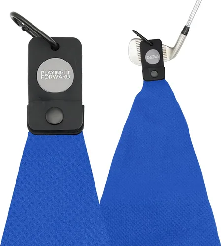 Miniatura 12 de Toallas de golf magnéticas para bolsas de golf con clip y imán ultra fuerte - Toalla de microfibra con tejido de gofre para sujeción segura