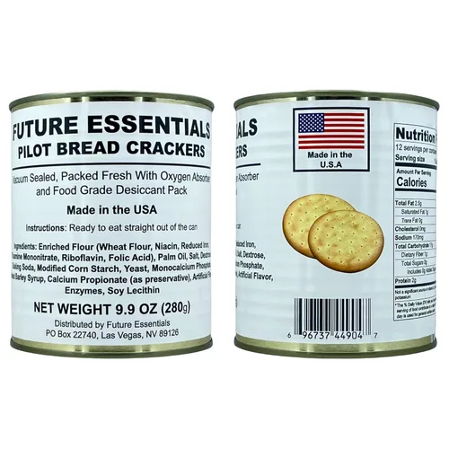 Miniatura 10 de Future Essential Sailor Pilot Bread Crackers Galletas de barco Hardtack Comida de supervivencia de emergencia 30 años de vida útil Listo
