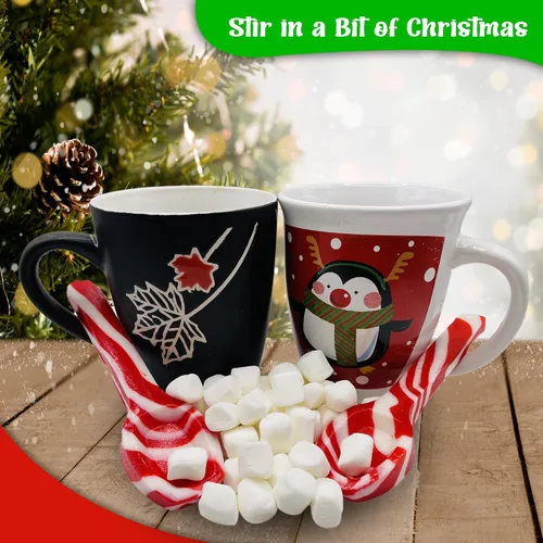 Miniatura 6 de Sprinkle Me This Cucharas de menta Paquete de 12 unidades Cucharas de caramelo temáticas navideñas Sabor tradicional de menta