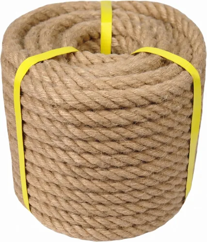 Cuerda de yute natural, 1/2 pulgada x 50 pies, cuerda de cáñamo gruesa para postes rascadores de gatos, columpios de cama, jardinería, decoraciones