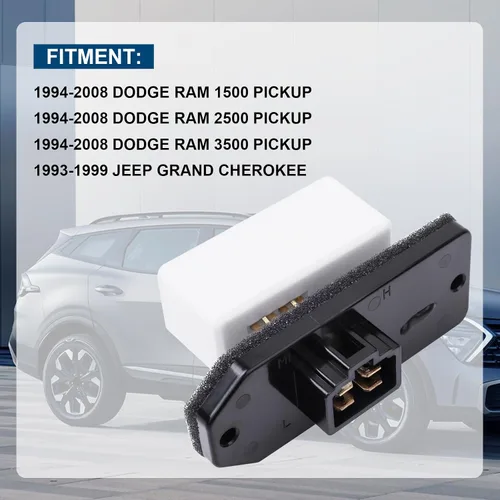 Miniatura 2 de LCWRGS Resistencia del Motor del Ventilador de HVAC para Dodge Ram 1994-2008 1500 2500 3500 Pickup, Jeep Grand Cherokee 1993-1999, Reemplaza
