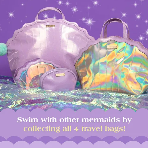 Miniatura 4 de Glimmer Wish Mermaid Selfcare Keepall y Mermaid Purple Pearl Pouch, bolsa de viaje para artículos esenciales y pequeña bolsa de cosméticos, regalos