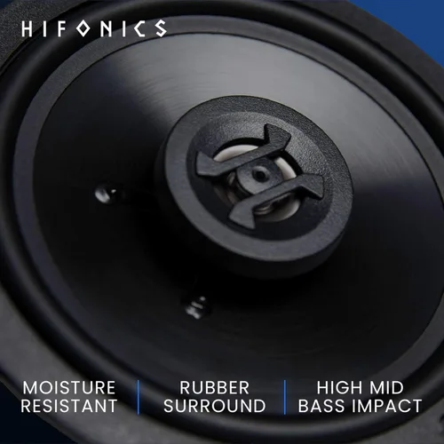 Miniatura 3 de Hifonics ZS65CXS Zeus - Altavoces coaxiales para automóvil (negro, par) - Altavoces coaxiales de montaje poco profundo de 6.5 pulgadas, 300 vatios