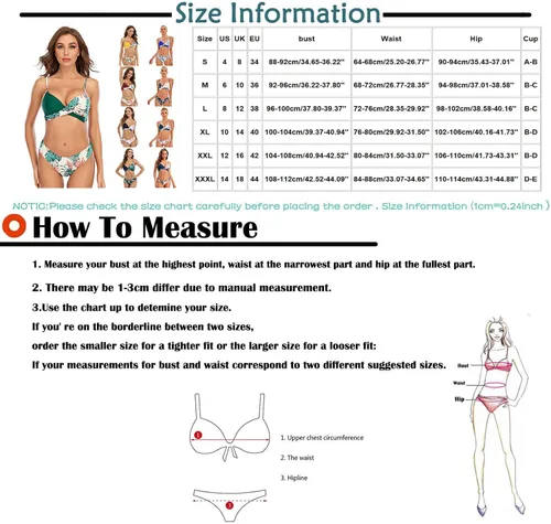 Miniatura 5 de Women's Adjustable Spaghetti Straps Print Bathing Suits Triangle Floral Bikini Set Underwire Swimsuit Resort Wear