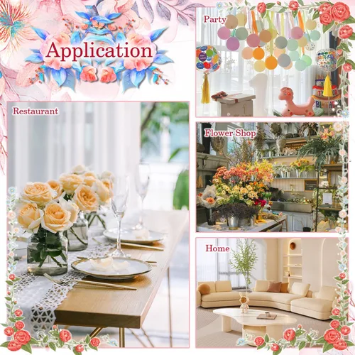Miniatura 4 de 30 púas florales de alambre de metal de 13 pulgadas de alambre floral para tarjetas, soporte para notas de fotos, soporte para tarjetas de nombre