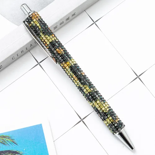 Miniatura 4 de HOCE 3 bolígrafos de metal con diamantes de imitación de 0.028 in, tinta negra, bolígrafos de regalo para Navidad, dama de honor, boda, cumpleaños