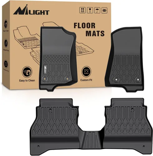 Miniatura 11 de Alfombrillas de suelo de TPE Nilight para Jeep Wrangler JK Unlimited 4 puertas 2013 2014 2015 2016 2017 2018 (no para JL y 4XE), revestimientos