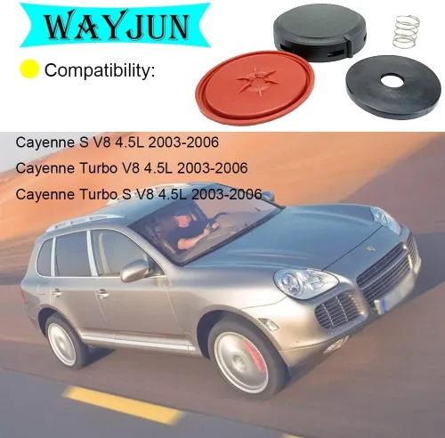 Miniatura 4 de WayJun 94810513207 Tapa de válvula compatible con Porsche Cayenne 2003-2006 Tapa de válvula de escape