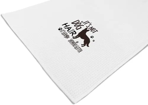 Miniatura 5 de No es pelo, es purpurina de pastor alemán - Toallas de mano, de cocina y de platos - Decoración divertida de otoño para perros - Regalos