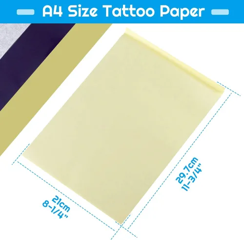 Miniatura 3 de cridoz - Papel de transferencia de tatuajes, 20 hojas de papel de plantilla para tatuajes, papel de transferencia de tatuajes para tatuajes