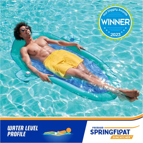 Miniatura 5 de SwimWays Spring Float Premium Sun Catcher Aqua (Nueva Versión)