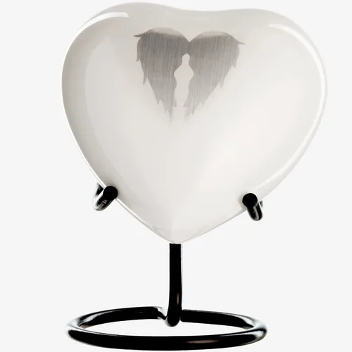 Miniatura 22 de Urna pequeña para cenizas de recuerdo para mujeres y hombres, mini urnas de corazón para cenizas humanas masculinas o femeninas, mini urnas azules
