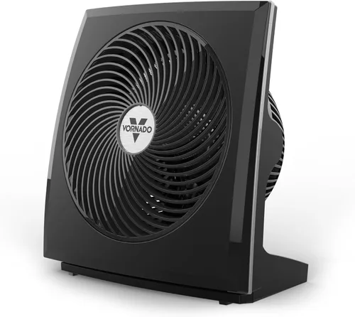 Miniatura 8 de Vornado 573T Ventilador pequeño de circulación de aire para habitación con cabezal giratorio, rejilla extraíble de fácil limpieza, 3 ajustes