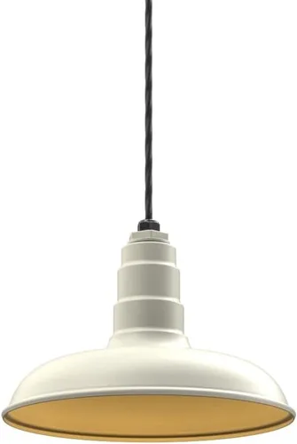 Miniatura 36 de Steel Lighting Co. Malibu - Lámpara colgante Montaje en techo Domo de 14 pulgadas vástago de 12 pulgadas Estilo de granja de acero Rojo