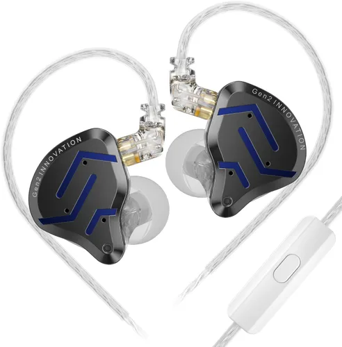Miniatura 9 de KZ ZSN PRO X - Auriculares con cable, auriculares de monitorización intraurales con controlador doble, sonido claro y auriculares ergonómicos