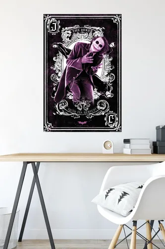 Miniatura 4 de Trends International Póster de pared de DC Comics Movie - The Dark Knight - The Joker Playing Card - Póster de pared, 22.375 x 34 pulgadas, versión