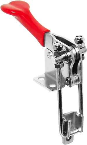Miniatura 7 de POWERTEC Abrazadera de palanca grande de 6 pulgadas con tuercas y arandelas, pie de abrazadera de gran tamaño compatible con abrazaderas de palanca