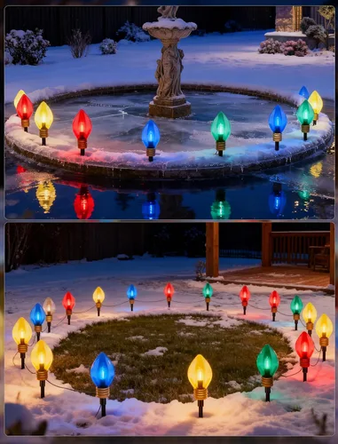 Miniatura 7 de 7.5 "4 lámpara LED transparente cuatro colores hogar burbuja dos secciones enchufe barra lámpara cadena Varios