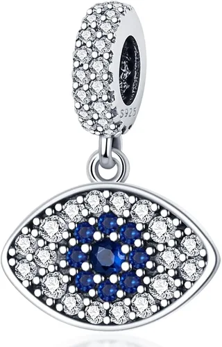 Pandach Dijes de plata de ley 925 para pulsera y collar, colgante con piedras de circonita cúbica 5A, cuentas de joyería, regalos para mujeres