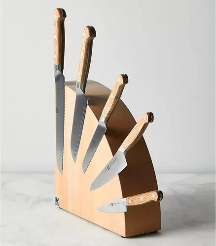 Miniatura 5 de ZWILLING Bloque de cuchillos italiano, 10" x 10" x 16", madera de haya natural
