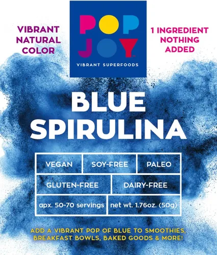 Miniatura 2 de POPJOY - Polvo 100% azul SPIRULINA - Superalimentos vibrantes