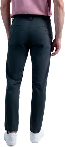 Miniatura 3 de Haggar Pantalón deportivo para hombre, de viaje, rendimiento, ajuste recto, frente plano, elástico, casual