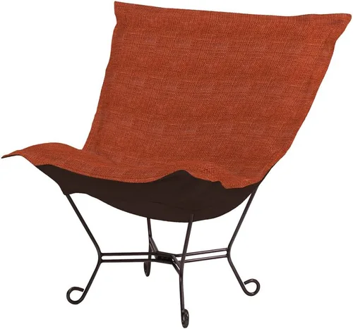 Miniatura 63 de Howard Elliott Collection Avanti Pecan - Silla de asiento oscilante con funda, silla multiusos de mariposa con marco de titanio, muebles de patio