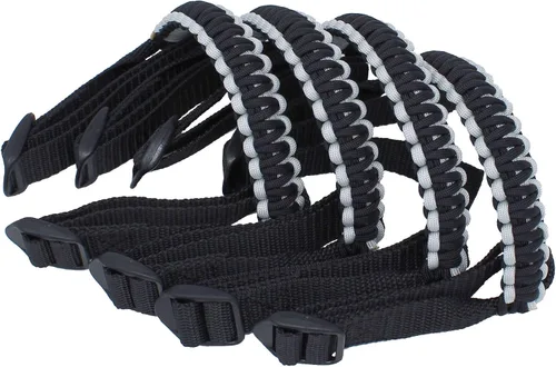 Miniatura 10 de BubbasGarageTv - Asas reversibles de Paracord para Jeep Wrangler - Verde lima y negro - Elige tus pares