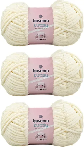 Miniatura 34 de Hilo de felpilla de terciopelo, súper suave y esponjoso, para tejer, hacer manualidades, color amigurumi, duradero para el desprendimiento, 3.53