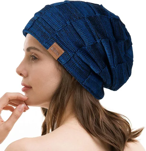 Miniatura 6 de REDESS Gorro para hombre y mujer gorro de invierno cálido gorro de punto holgado grueso