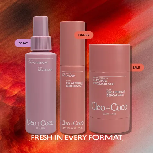 Miniatura 8 de Cleo+Coco Bálsamo Desodorante Extra Fuerte, Toronja Bergamota (2.2 oz), Desodorante Natural Sin Aluminio para Mujeres y Hombres con 5X Combatientes