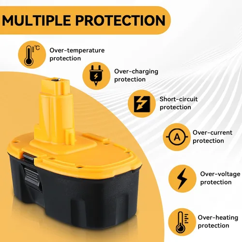 Miniatura 4 de Paquete de 2 baterías de repuesto DC9096 de 4.8 Ah 18 V para DeWalt compatible con baterías Dewalt de 18 V DC9098 DE9098 DE9098 DW9096 DW9095