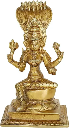 Miniatura 4 de GURU JEE™ Estatua de latón de la diosa india del sur Durga Mariamman sentada para Puja Mandir Regalos Decoración del hogar