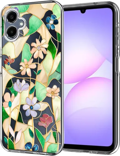 Miniatura 15 de Unov Funda diseñada para Galaxy A06 4G, funda transparente con [patrón antideslizante en relieve], protección delgada a prueba de golpes