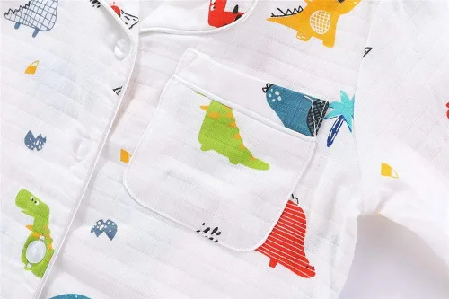 Miniatura 5 de Mud Kingdom Conjunto de pijama Boutique para niñas y niños, ropa de dormir de manga larga con cuello