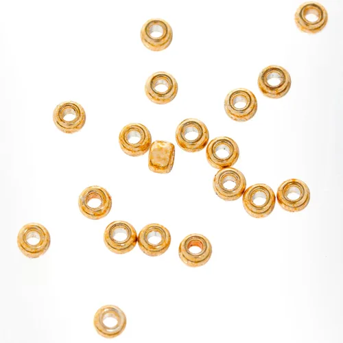 Miniatura 4 de Miyuki Cuentas de semillas redondas, 11/0, oro amarillo teñido galvanizado, tubo de 0.30 oz, cuentas de vidrio para tejer telar, bordar, atar