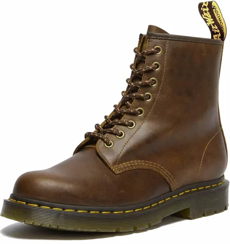 Miniatura 4 de Dr. Martens Botas de trabajo unisex 1460 Originals de 8 ojos, puntera suave, antideslizantes, 6 pulgadas, Grano completo industrial negro.