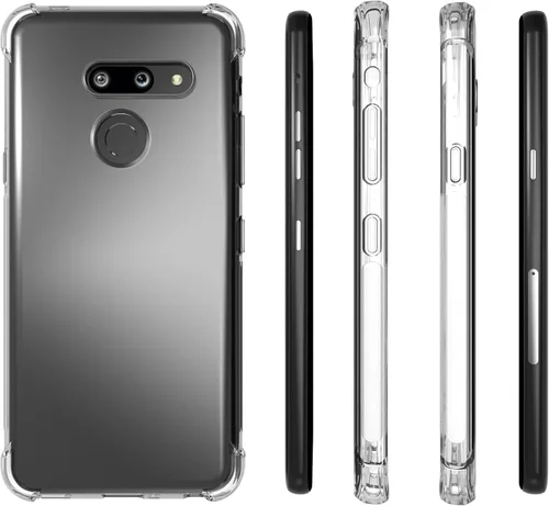 Miniatura 2 de USTIYA Funda para LG G8 ThinQ Clear TPU Cuatro Esquinas Cubierta Protectora Transparente Suave