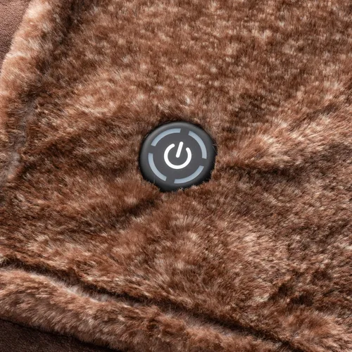 Miniatura 9 de Manta eléctrica Berkshire Blanket: manta térmica reversible de Grace Fur a Loftmink con 4 niveles de calor, manta eléctrica de calentamiento rápido