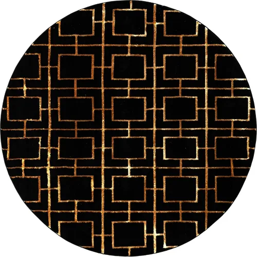 Miniatura 54 de Marilyn Monroe Glam Collection - Alfombra decorativa (2' x 3' 1" Rectángulo Negro y Oro)