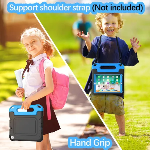 Miniatura 6 de YIHE - Funda infantil para iPad de 9.7 pulgadas con protector de pantalla, mango a prueba de golpes, funda convertible con soporte para iPad 9.7