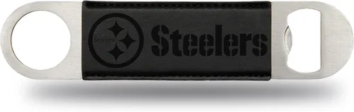 Miniatura 27 de Rico Industries NFL - Hoja de barra grabada con láser de piel sintética, gran accesorio para bebidas para el día del juego