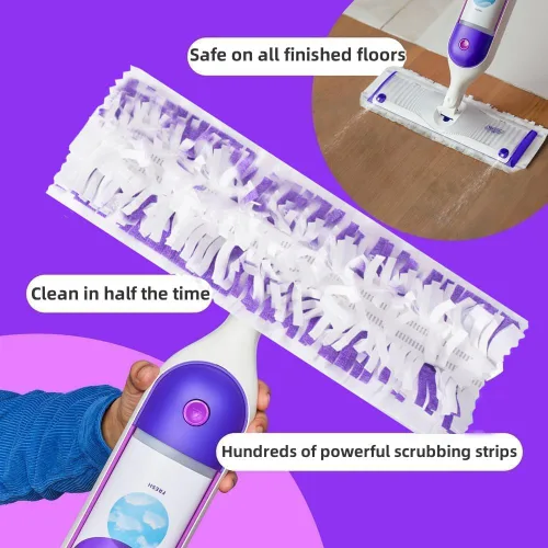 Miniatura 2 de Recambios de almohadilla de trapeador desechable para PowerMop multisuperficie para limpieza de pisos, 20