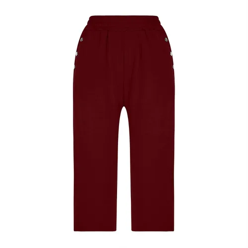 Miniatura 214 de Pantalones capri para mujer, estilo casual, de verano, elásticos, de cintura alta, pantalones de yoga, ajuste atlético, pantalones deportivos