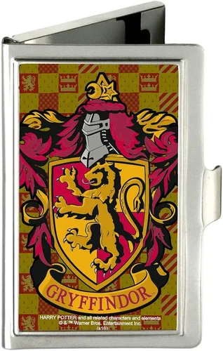 Miniatura 10 de Buckle-Down Tarjetero Hufflepuff Crest Golds/Negro - Pequeño
