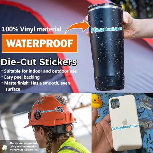 Miniatura 4 de Calcomanía de soldador con cuello azul, calcomanías divertidas para soldador, calcomanías divertidas para casco, calcomanías de vinilo impermeable