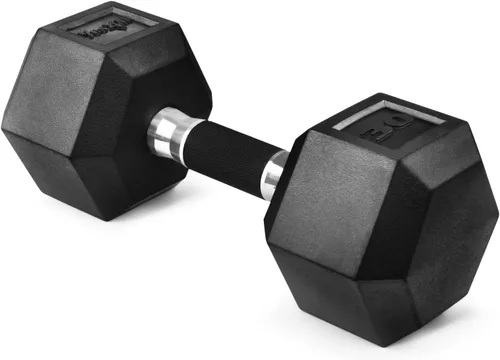 Miniatura 12 de Yes4All Mancuerna Hexagonal con Revestimiento de Agarre de Goma – Pesas de Mano con Antideslizante 5-50 LBS Individual B. 10 libras